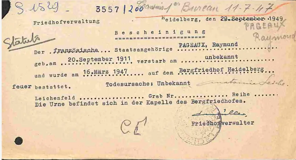Bergfriedhof Raymond Pageaux