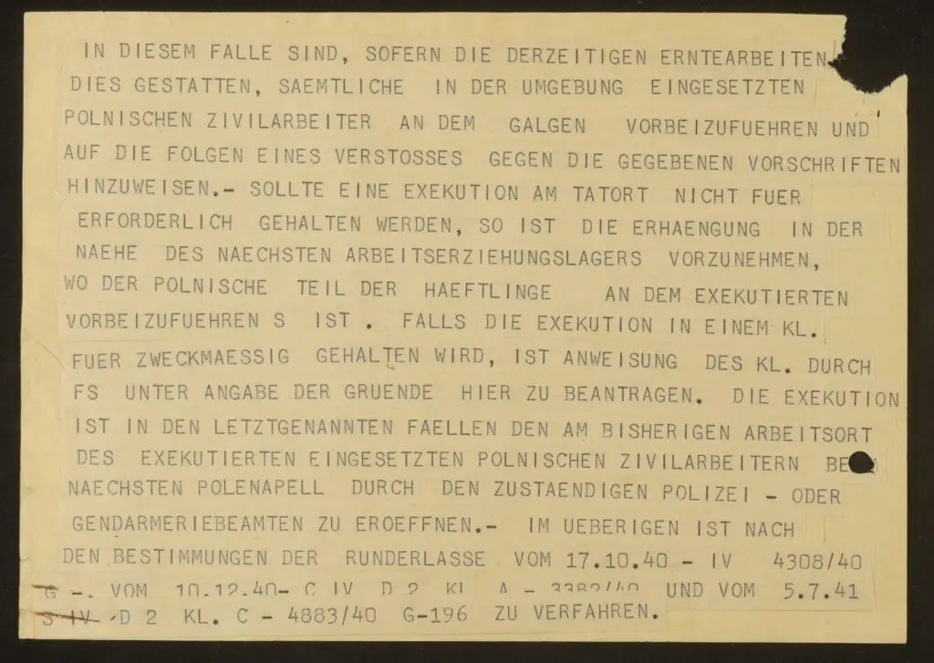 Fernschreiben Grzysiak