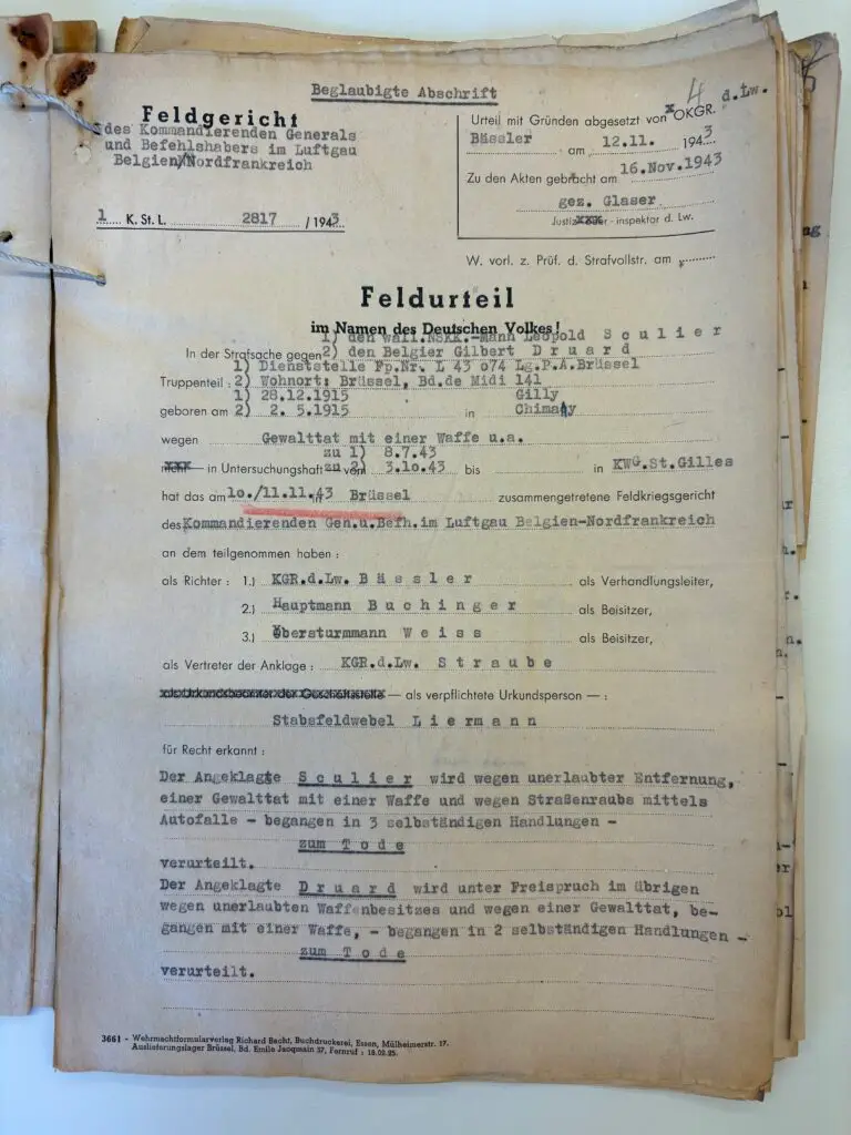 Feldurteil Sculier