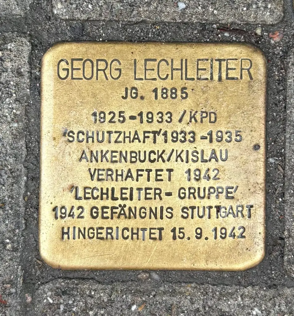 Stolperstein Lechleiter