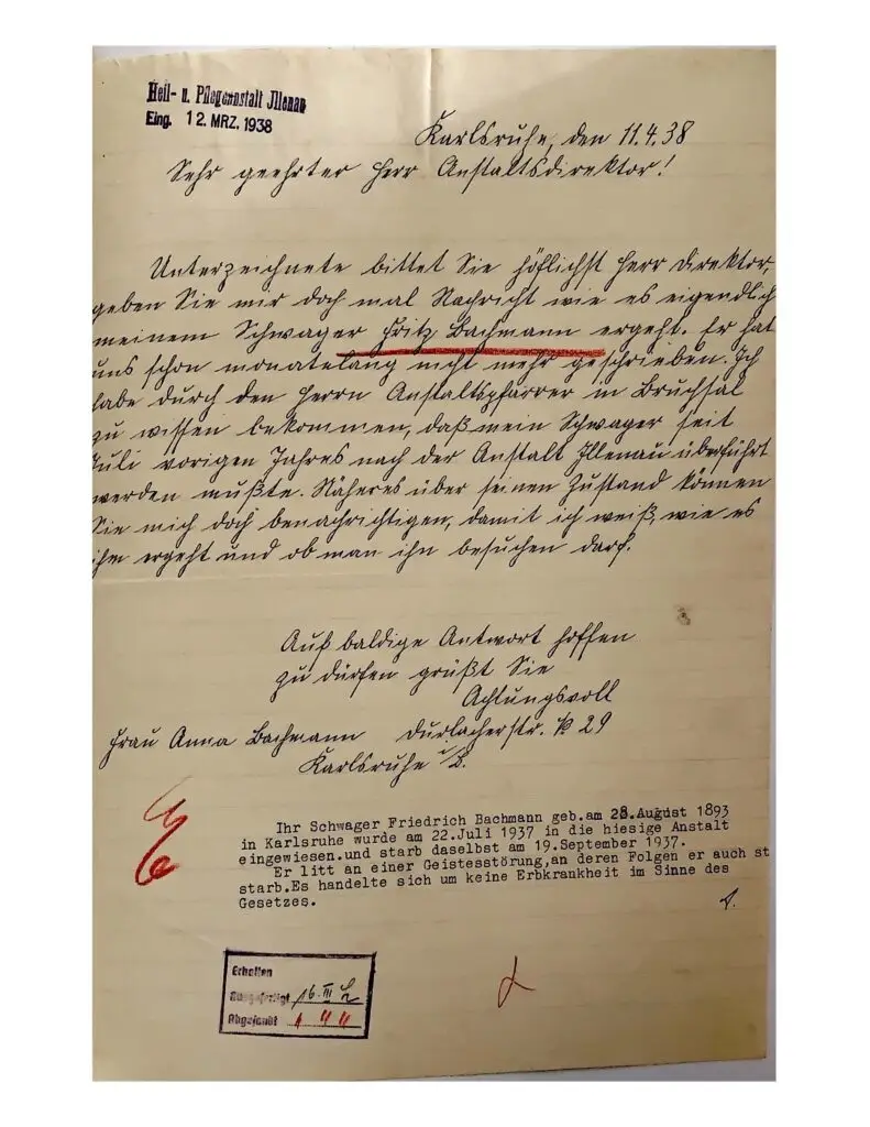 Bachmann Brief der Frau
