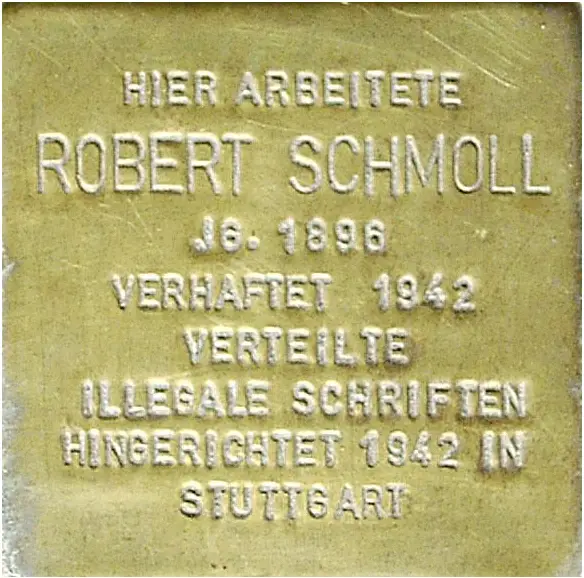 Stolperstein Robert Schmoll