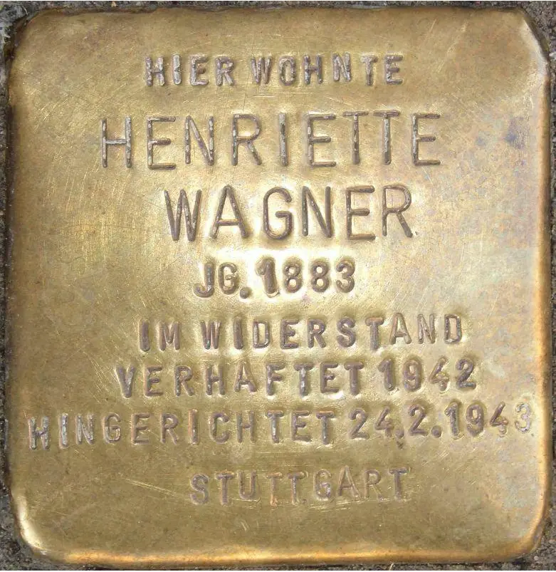 Stolperstein Henriette Wagner